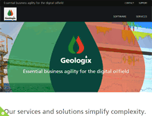 Tablet Screenshot of geologix.com